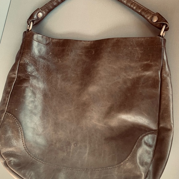 Frye Melissa Hobo Bag Dark Brown EC - Picture 6 of 12